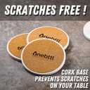 Onebttl Louisiana Gifts Coaster Souvenir, Travel Homesick Gifts, Home Decor for Women, Moving, Housewarming, Set of 6, Ceramic, Absorbent with Cork Base