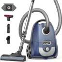 Aspiron Canister Vacuum, 1700W/45Kpa Bagged Vacuum Cleaner,4QT Dust Bag