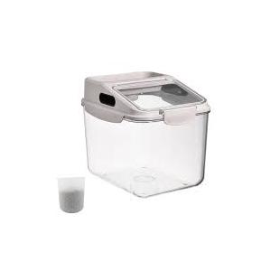 Fhiny 11LB Dog Food Storage Container, Airtight Pet Treat Bin Translucent Dry Food Grain Storage Barrels Sealed Bucket MoistureProof Plastic Cat Puppy Food Bin with Seal Locking Lid Keep Fresh