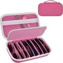 Travel Sunglasses Organizer Cases for Quay Polarized Sunglasses Men Women, Trendy Sunglasse Storage Holder (Bag Only) (Pink)
