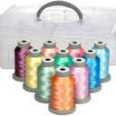 Glide Thread No 40 Sewing The Spring Collection - 10 Colors Set - 1,100yds Each - Trilobal Polyester Thread for Quilting, Embroidery, Sewing