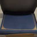 SUNEE Certificate Holders(Navy Blue, 30 Packs), Diploma Covers Gold Foil Border, for Letter Size 8.5x11 Certificates, Cardstock, Document Papers