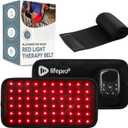 Lifepro Red Light Therapy Belt  Infrared Red Light Therapy for Body, Back and Shoulder with Triple Chip LEDs, Allevared Belt with 660nm & 850nm Wavelengths  for Daily Comfort & Wellness Support (Micro Rechargeable)