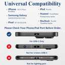 USB C to 3.5mm Audio Adapter - Headphone Jack Adapter for iPhone 16/16 Pro/15/15 Pro/Pro Max/Plus, Type C Aux Dongle Cable Cord Compatible with iPad, MacBook, Samsung Galaxy S24/S23/S22/S21Ultra