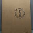 DWANTON Dog Crate Furniture with Cushion, Wooden Kennel Table with Double Doors, Indoor Dog House, Large Size, 38.5" L, White