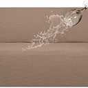 Easy-Going 100% Waterproof Couch Cover, Dual Waterproof Sofa Cover, Stretch Jacquard Sofa Slipcover, Leakproof Furniture Protector for Kids, Pets, Dog and Cat (Sofa, Camel)