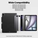 Case for iPad Pro 12.9 Inch 2018-2022 (3rd-6th Gen) iPad Air 13 Inch 2024(M2) / 2025(M3) with Pencil Holder, Slim Magnetic Case Compatible with Magic Keyboard & Smart Keyboard Folio, Protective Cover