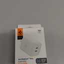 Spigen for 65W USB C Charger, [GaN 652 Total 65W 2 Ports GaN III Tech] Dual Fast Charger PD 3.0 Charging Block Compatible with MacBook, iPad, iPhone 17 16 15, Galaxy S25 S24 Series, Fold Flip