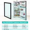 Upgraded 241872512 Refrigerator Door Gasket Compatible With Frigidaire Refrigerator Door Seal Part Replaces 240514612 240542112 240542124 5304439526 Fridge Door Gasket for Kenmore Freezer Door Gasket