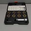 BILITOOLS Axle Spindle Rethreading Tool Kit, 10-Piece Axle Wheel Stud Thread Chaser Repair Set Restorer Tool Metric M20 M22 M24 & UNF 13/163/4