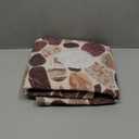 Hombys Non Slip Shower Mat 27x27 in, Shower Floor Mats with Drain Hole, Secure PVC Loofah Mat, Boho Coffee Pebble