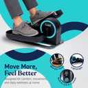 Cubii Move - Under Desk Elliptical Bike Pedal Exerciser Portable Seated Elliptical Machine W/Adjustable Workout Levels - Adult to Seniors