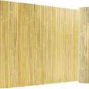 Bamboo Slat Fence 4.8ft H x 13ft L, Approx 5ft Tall Bamboo Privacy Screen, Natural Bamboo Fencing, Decorative Bamboo Fence for Backyard, Balcony, Garden, and Pool Area