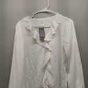 Escalier Women's Silk Blouse Long Sleeve Bow Tie Neck Button Down Shirts Casual Office Work Blouse Tops (Medium, White)