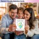 2 x Dinosaur Valentines Day Cards Gifts for Kids School, 24 Pack Dinosaur Valentine Classroom Exchange Cards for Boys Girls