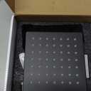 G1/2 Stainless Steel Rainfall Shower Head 360 Degree Rotatable Square Top Ceiling Mount Showerhead High Flow Bath Nozzle for Bathroom