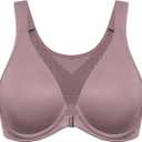 DELIMIRA Women's Front Closure Bras Posture Full Coverage Plus Size Underwire Unlined Back Support Plunge Seamless Bra B-H (40C)