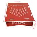 Skateboard & Bike Ramp,RC Car & Dirt Bike Jump Ramp– Heavy-Duty BMX, Scooter – 3 Sizes, Portable, Non-Slip– Easy Assembly, No Tools Needed (Red, 42.9 "L x 23.3" W x 11.7 "H)