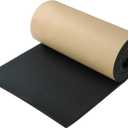 Sponge Neoprene with Adhesive Foam Rubber Sheet, 1/2" T x 12" W X 54" L, 4.5 Sqft for Weatherproofing,Gasket Seals, Crafts,Soundproof Padding, Vibration Dampening, Aquarium Leveling Mat