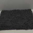Yimobra Bathroom Rug Mat 24 x 17, Extra Soft Non Slip Absorbent Water Bath Rug, Quick Dry Machine Washable Chenille Shaggy Shower Mat, Bath Mat for Bathroom Floor, Home Decor Accessories, Dark Gray