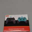 Upgraded Wireless Controller for Switch/Lite/OLED/Switch 2 Pro Controller for Switch Remote Joystick Gamepad Supports Wake up, Gyro Axis, Turbo, Dual Vibration and Screenshot Function (Black)