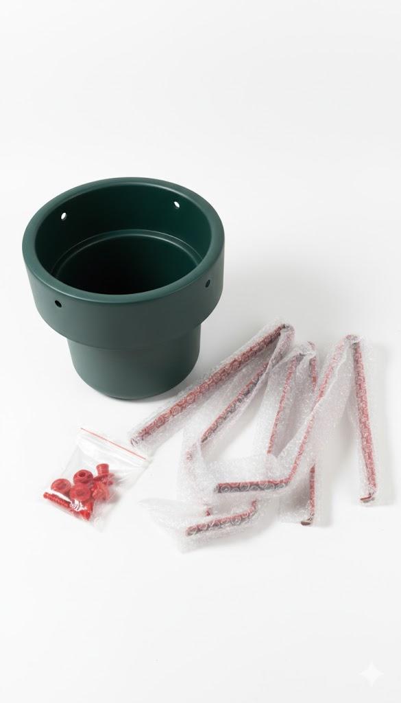 Green Christmas Tree Stand With Water Reservoir