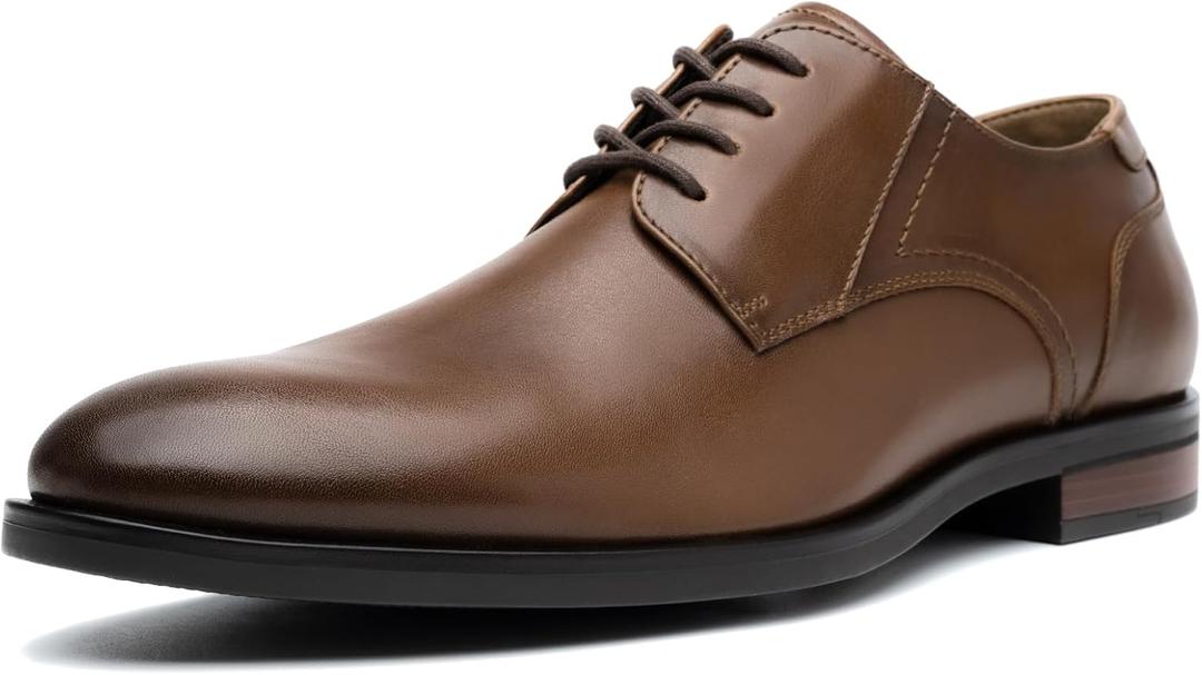 Mens Formal Oxford Dress Shoes (10.5, Brown)