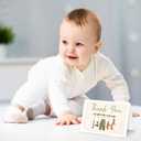 FYSUIMU 50 Pack Baby Shower Thank You Cards Green Baby Cloth Mallard Duck Note Cards with Envelopes Stickers Boxed Greeting Blank Card for Boy Birthday Supplies