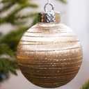 12 Pcs Satin Christmas Balls, Silk Christmas Tree Hanging Ornaments, Luxury Home Decorations for Xmas Tree Wreath Garland Holiday Wedding Party Decoration (Champagne)