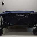 Collapsible Folding Wagon Cart 150L, Heavy Duty Garden Cart with All Terrain Wheels,Portable Large Capacity Utility Wagon Cart for Camping Fishing Sports Shopping,Royal Blue