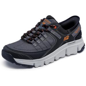 Skechers Men's Summits at Hands Free Slip-in Sneaker (13, Gray/Orange)