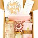 Self Care Gifts for Women, Teen Girl Gifts Trendy Stuff, Birthday Valentines Day Gift Box Set for Best Friend, Sister, Daughter, Friends - Pink