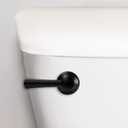 Korky Strongarm Metal Toilet Handle and Lever - Universal to Fit Front, Angled, Side, Left, and Right Mount Toilets - Matte Black, Simple Style, 6034BP