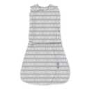 Ingenuity Arms Free Transitional Baby Swaddle, Size 3-6 Months, 14-18 Pounds, Arms Swaddled in or Out, 1.0 TOG - Dashed Lines