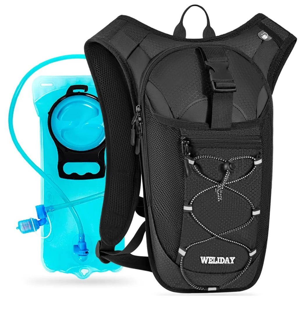 Hydration Backpack with Leak Proof Water Bladder, Lightweight Hydro Water Daypack for Rave, Cycling, Running, Hiking, Climbing