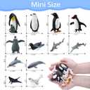 SIENON 26Pack Polar Animal Figures, Mini Plastic Arctic Antarctic Sea Creatures Penguin Polar Bear Walrus Snowy Owl Wolf for Kids Educational Christmas Birthday Cake Topper Gift Easter Egg Decor