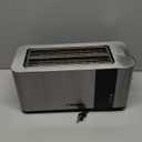 Mueller UltraToast Full Stainless Steel Toaster 4 Slice, Long Extra-Wide Slots for Bagels and Waffles, 6 Browning Levels, LED Display, Cancel/Defrost/Reheat Functions & Removable Tray, Kitchen Gadgets
