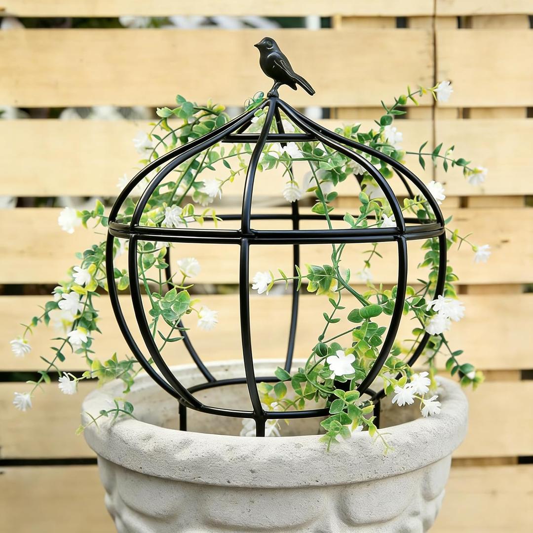 Sturdy Metal Garden Obelisk Trellis for Climbing Plants - 11.5" x11.5" x18" Versatile Support for Roses, Topiaries & Houseplants - Easy to Assemble, Durable & Decorative for Indoor/Outdoor Displays
