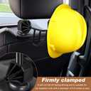 2 Pcs Hard Hat Holder for Truck, Car Holder Organizer Heavy Duty Car Seat Hook Organizer for Construction, Safety Vest & Caps Jacket, Tool Bag Fits Trucks/SUVs/Cars