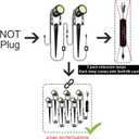 2 Pack Extension Lights Each with 3M/9.84ft Cables for Warm White Landscape Lights, No Plug/Adapter