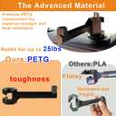Universal Bow Hanger for Truck SUV, Bow Holder Twist-On 3.0 with Spacer Ring Headrest Mount , No-Tool Quick Install, Hunting Archery Bow Beam Holder Accessories for Hunters Buddy (Black)