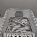 Enclosed Stainless Steel Cat Litter Box with Lid Extra Large Litter Box for Big Cats XL Metal Litter Pan Tray with High Wall Sides Enclosure, Non-Sticky, Anti-Leakage, Easy Cleaning (6" Deep Light Grey)