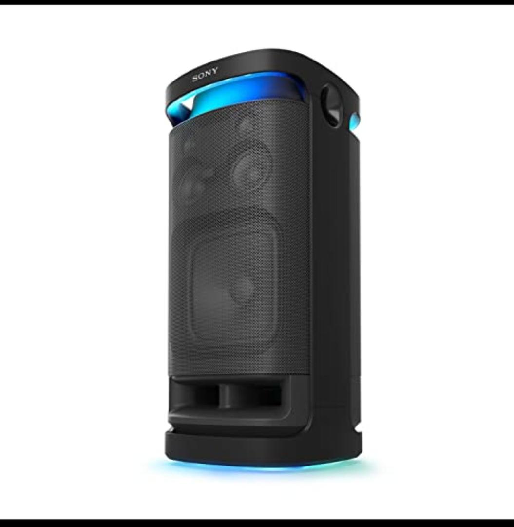Sony SRS-XV900 X-Series Wireless Portable-Bluetooth-Karaoke Party-Speaker with 25 Hour-Battery, Built-in Handle and Wheels, Omnidirectional-Sound and Lights