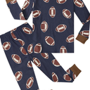 A&J DESIGN Boys Pajama Sets, 100% Cotton 2-Piece Sport Theme Pjs Set, 4