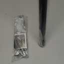 Ivilon Drapery Window Curtain Rod - End Cap Style Design 1 Inch Pole. 48 to 86 Inch Color Black