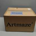 Clear Acrylic End Table,Side Table,Brushed Brass Metal,Round,for Office, Living Room and Bedroom,Easy Assembly,12x12 inch21.3 inch high