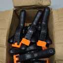 RELBRO Spring Clamps, 4.5 Inch Large Plastic Clips for Balloon Arch Backdrop Craft Decoration, Heavy Duty, Black, 10 Pcs