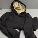 Men's Sherpa Hoodie Heavyweight Fleece Lined Thick Winter Thermal Athletic Sweatshirt with Kangaroo Pocket, L