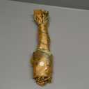 45 * 13Inch Christmas Tree Topper Bow Decoration, Large Glitter Tree Decoration Ornaments(Gold)