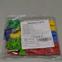 44 Pcs Wooden Train Track Accessories Wooden Track Connector Bulk Building Block Train Expansion Pack for Kids Educational Toys